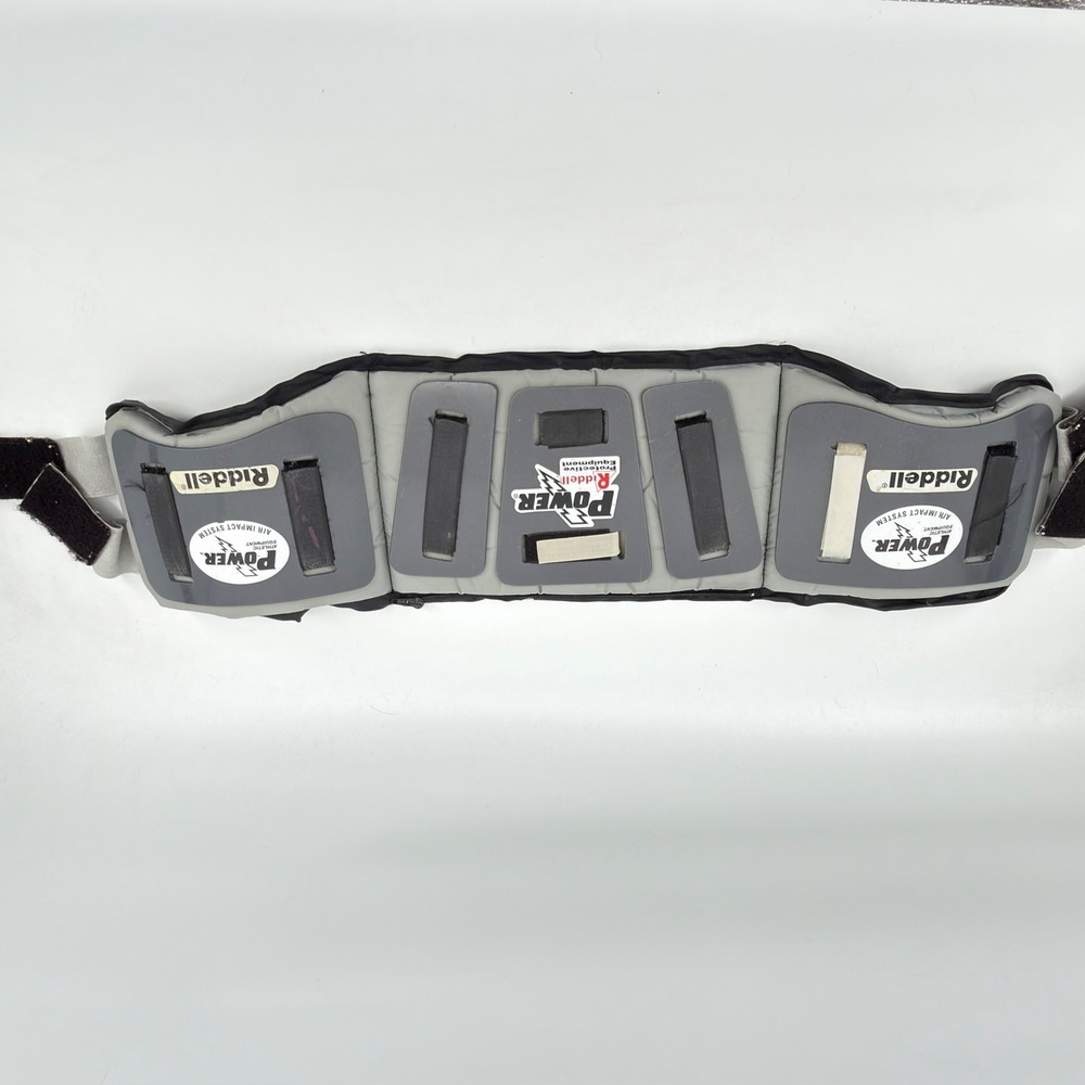 Riddell Power Air Impact Football Back Plate OSFM Grey Black White Gear